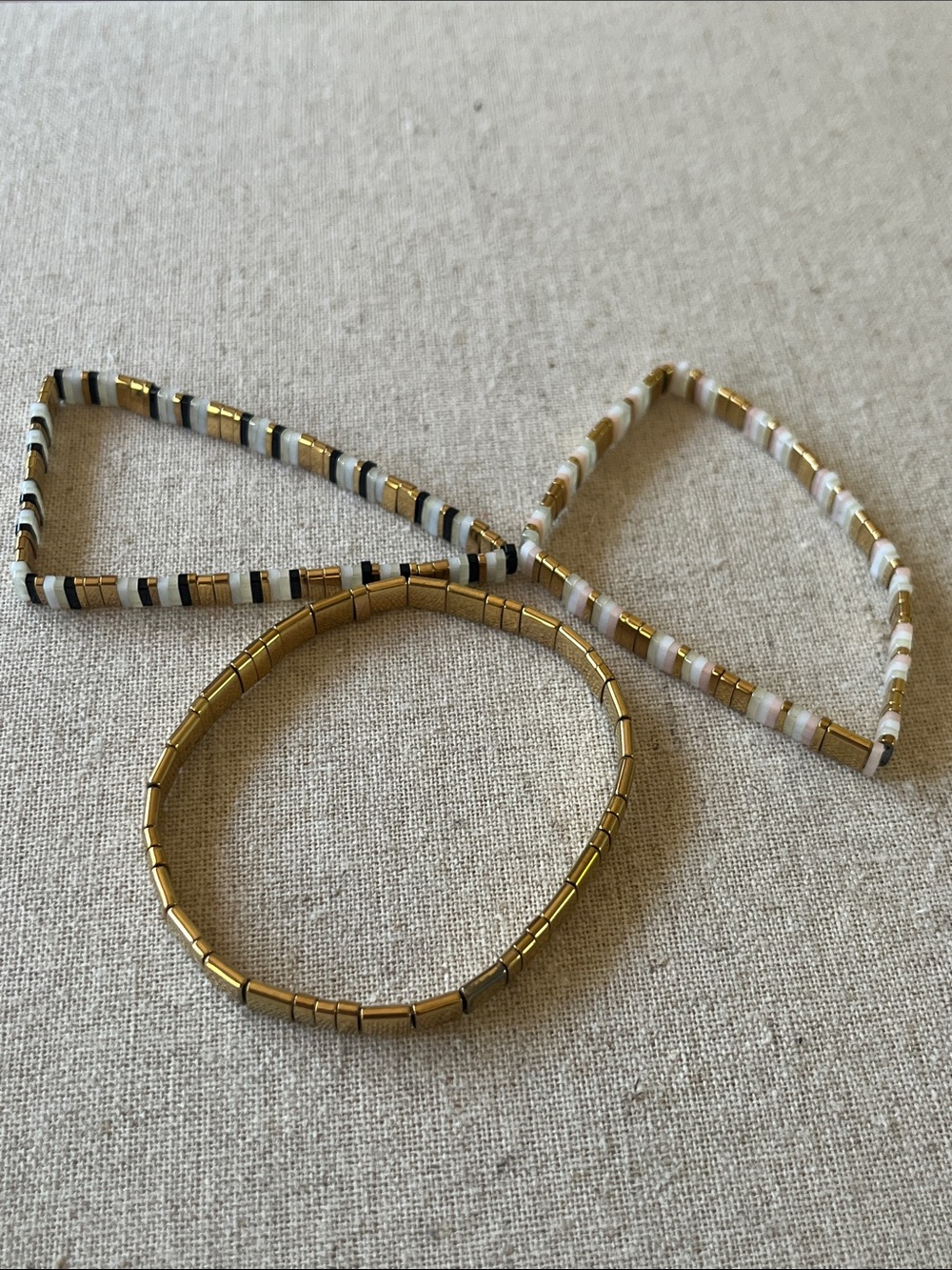 Miyuki Tila Stretch Glass Bead Bracelets